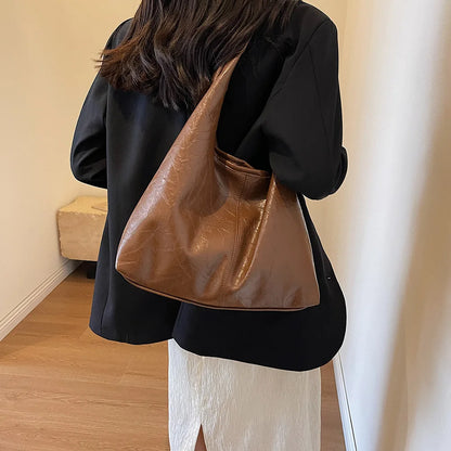 Women Suede Shoulder Bag Retro Handbag Purse for Women Trendy Tote Handbags Hobo Bags Vintage Women's Bag Casual Commuter Bag