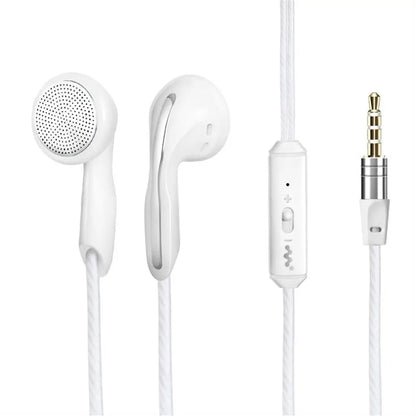 Microphone Stereo Bass Noise Cancel For Smartphone Phone Headset Sport Headset Wired Earphones In Ear Earphones Flat Earbuds