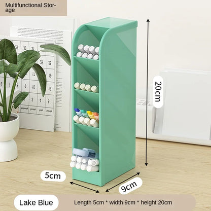 Pen Organizer Desk Organization Cute Desk Pencil Markers Cup Holder Storage Box Set Multi-Functional Stationary for Home Office