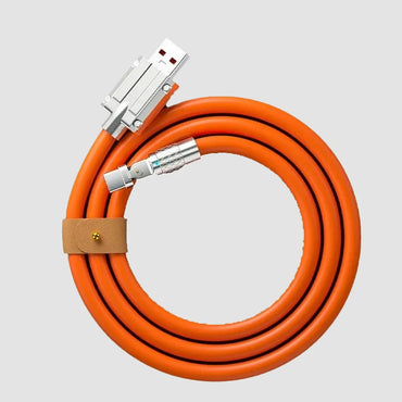 120W 7A Pengecas Cepat USB Jenis C Kabel Putaran 180 Darjah Kabel Siku untuk Permainan untuk Xiaomi Redmi Honor Pengecas Telefon Kabel USB C 