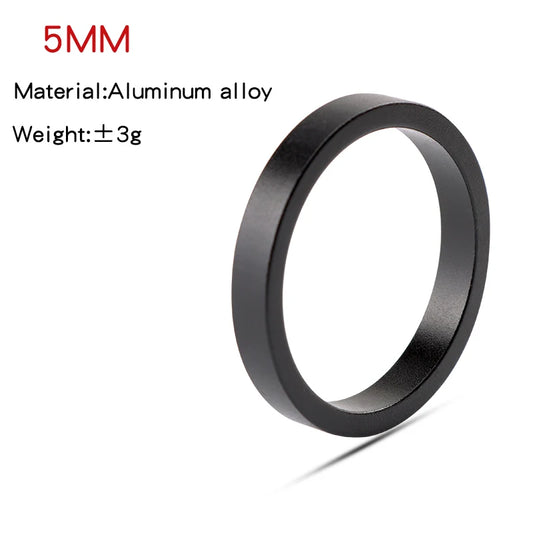 SMLLOW 5/10mm Bike Fork Fine-tuning Washers Aluminum Alloy 6 pcs Bicycle Washers Stem Spacers Bike Headset Raise Handlebar Parts