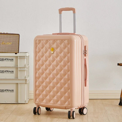 20/24/28 inch Luggage set,travel suitcase on wheels,rolling luggage,Rose gold ABS Women trolley case,cabin luggage,carry on