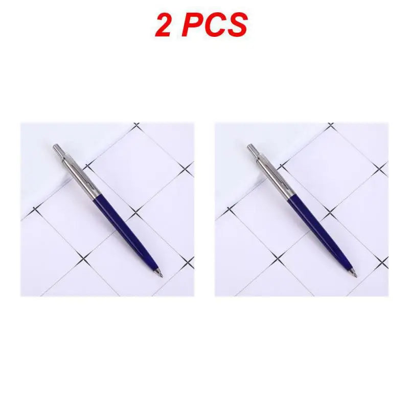 1/2PCS Ballpoint Pen Luxury Signature Pen Quality Metal Ball Point Pens Automatic Ball Pen Business Office School Office