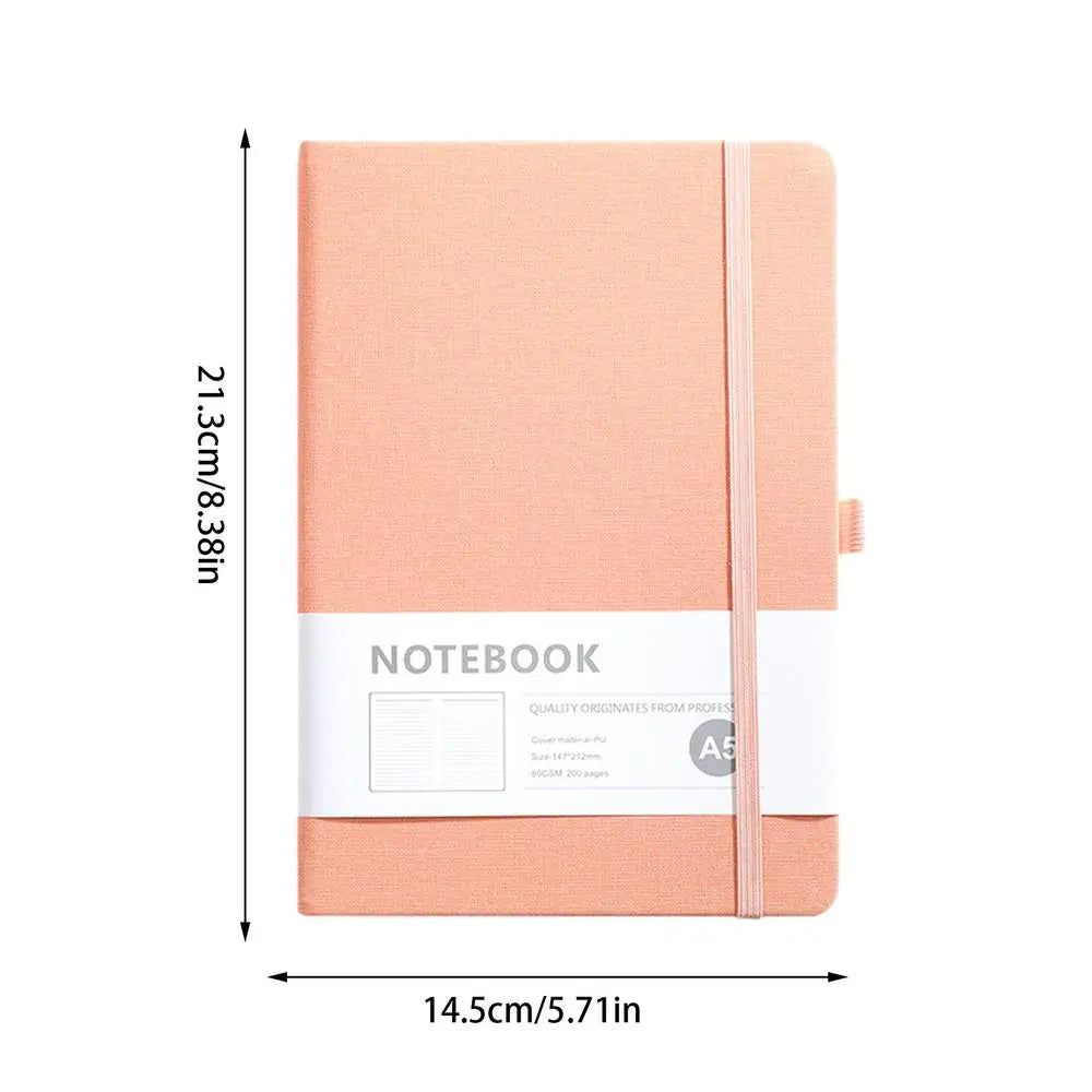 Diary Notebook A5 PU Leather Cover Horizontal Line Notebook Journal 200 Pages Notepads meticulously crafted notebook writing