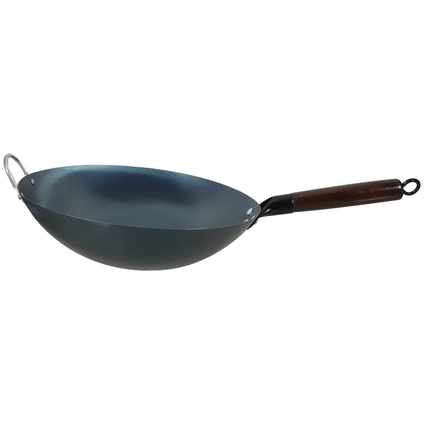 Chinese Cooking Wok Cookware Accessories Work on Large Everyday Pan Frying Wood Stir-fry