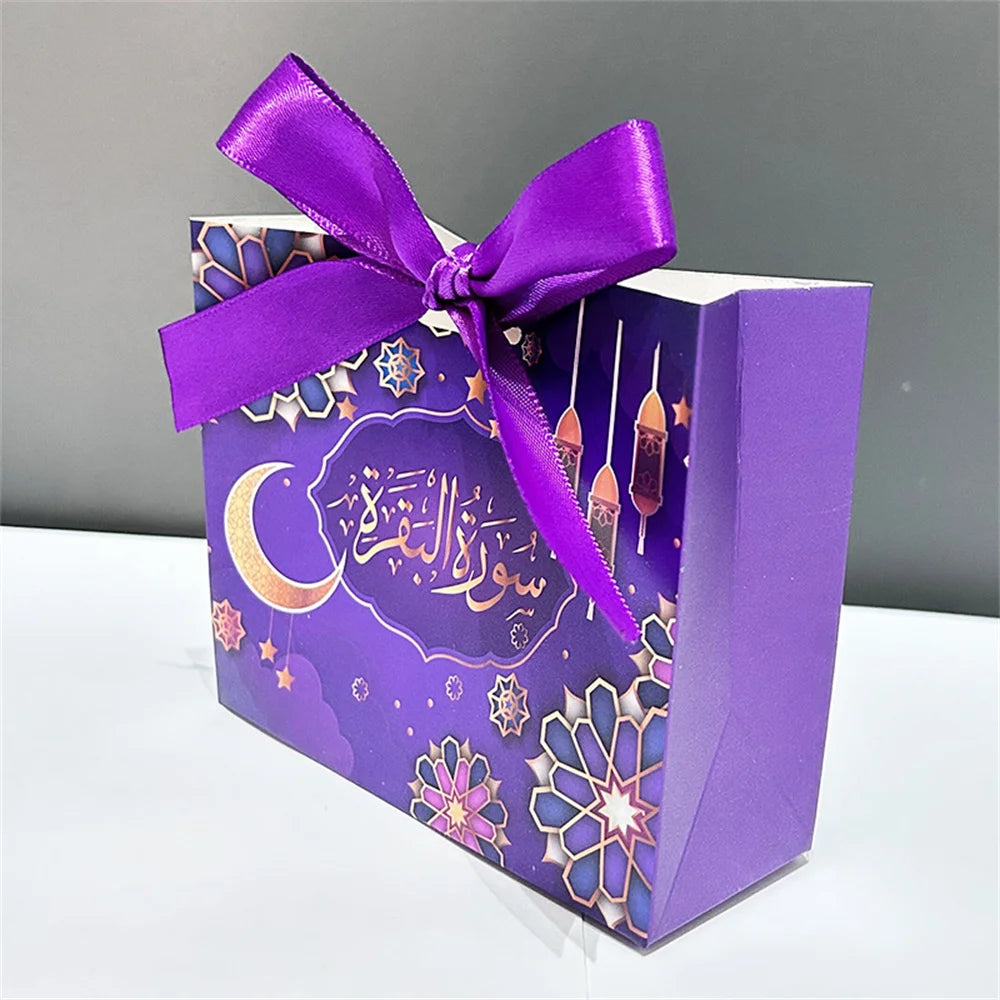 5 Keping Kotak Hadiah Eid Mubarak Kotak Kuki Gula-gula Eid Mubarak Beg Pembungkusan Hadiah Pesta Hari Raya Ramadan Nikmat Hiasan Eid Mubarak 2024 