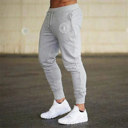 Spring Men's Printed Sweatpants Casual Elastic Trousers Sports Autumn Trousers Breathable Thin Fitness Loose Drawstring Trousers