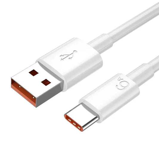 6A 66W USB Jenis C Kabel Pengecas Super Cepat untuk Huawei Mate 40 50 Xiaomi Oneplus Realme Pengecasan Cepat Kabel Pengecas USB Kord Data 