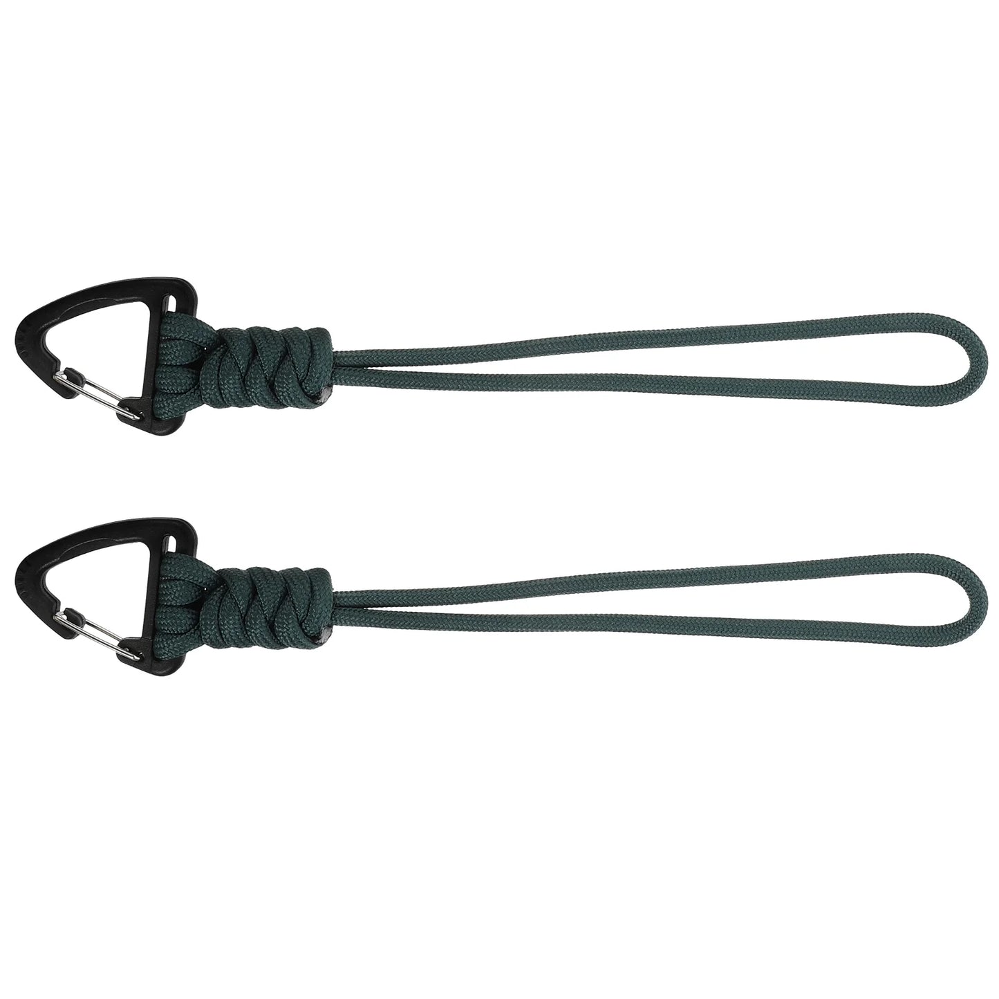 2 Pcs Walking Hiking Pole Holder Keychain Lanyards for Keys Climbing Carabiner Manual Strap