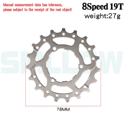 Mountain Bicycle Flywheel Teeth 11T 12T 13T 14T 15T 16T 17T 18T 19T 21T 8 SpeedSteel Freewheel Gear Denticulate Repair Parts