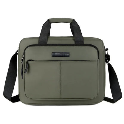 New Men's Large-capacity Horizontal Shoulder Bag Messenger Bag Briefcase Multifunctional Simple A4 Book Handbag Business Bag 가방