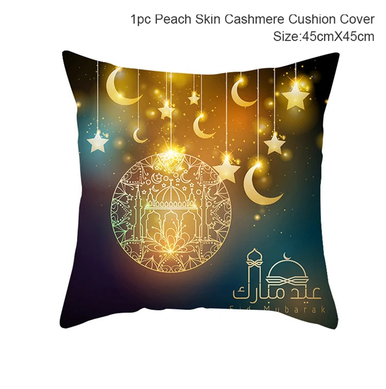 Sarung Kusyen Eid Mubarak Ramadan MUBARAK Sarung Bantal Eid Mubarak Hiasan Pesta Muslim Islam Hadiah Islamik Eid Al Adha 