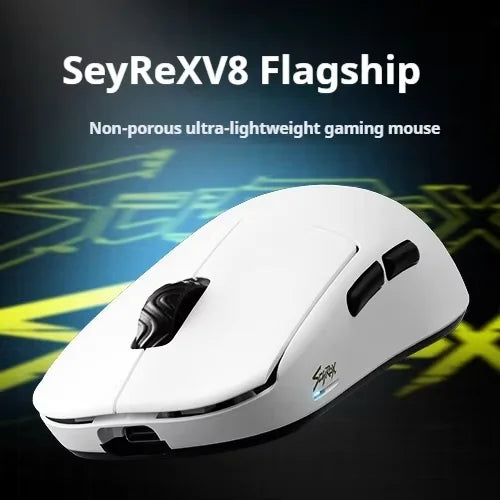 SCYROX V8 Gaming Mouse 2 Wireless Mouse custom Mouse Support 8k 36g Mode 2.4G LightWeight Nordic Pixart 3950 Gaming Mouse