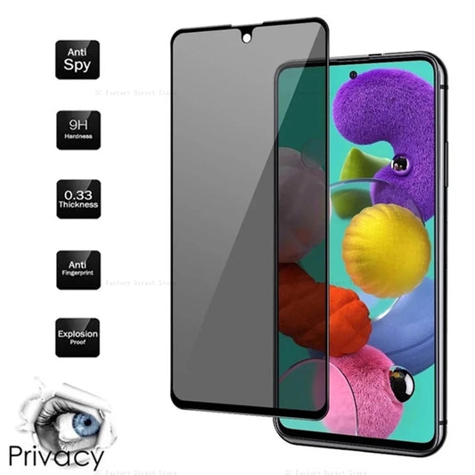 Anti-spy Glass for Samsung Galaxy A53 A13 A52 A32 A12 A03 A50 A51 A52S A72 A22 A33 A21S A73 S10E M52 Privacy Screen Protectors