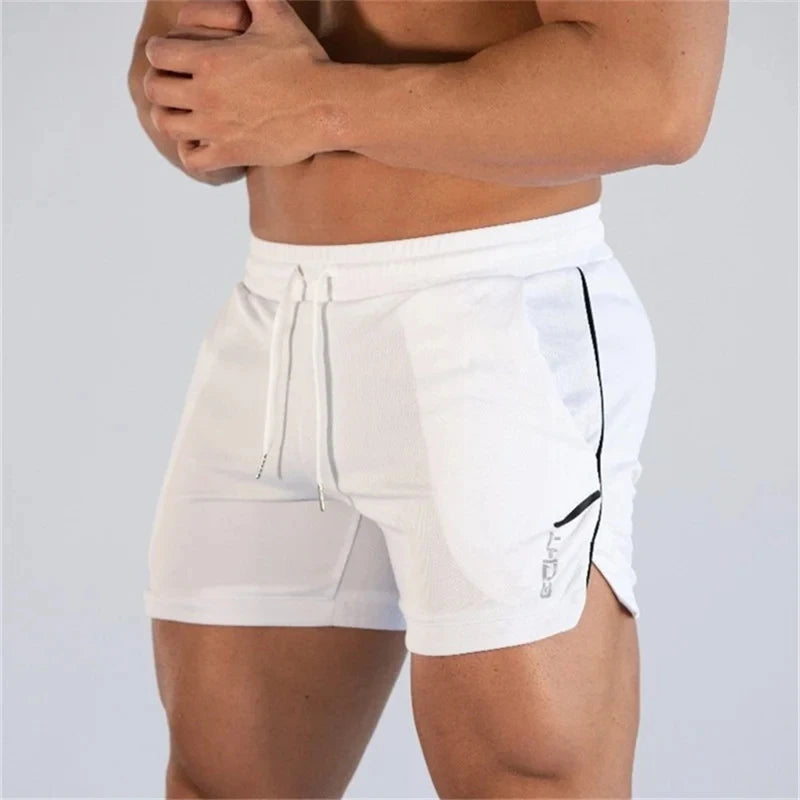 2023 NEW Fitness sports Shorts Man Summer Gyms Workout Male Breathable Mesh shorts Quick Dry Beach Short Pants men Sportswear