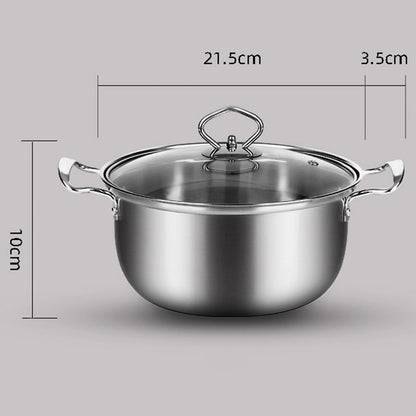 Soup Pan Portable Multifunction Pot Milk Pot for Restaurant Cafe Kitchen