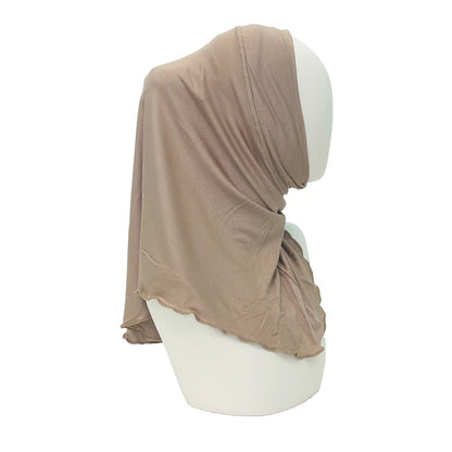 Modal Instant Hijabs for Woman Muslim Islam Turban Solid Mini Style Scarf Amira Soft Plain Colors Ready to Wear Hijab Undercaps