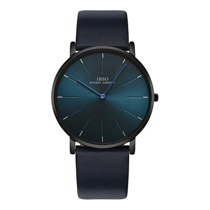 Original Brand Men Watch Blue Leather Waterproof 2024 Dress Quartz Hand Clock Boys Ultra Luxury Trend Male Wristwatches Brown