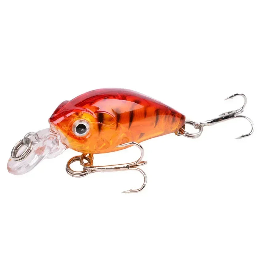 4.5CM 3.5G Crankbaits Set Warna Campuran Gewang Memancing Umpan Ikan Kecil Umpan Wobbler Bass Swimbait Renang Laut Trout Tackle Barang Keras 