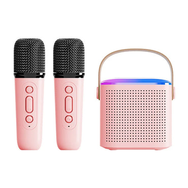 Wireless Karaoke 2 Microphones Bluetooth Mini Speaker BT Party Portable Karoke Machine Mic Altavoz Con Microfono With Sound Box