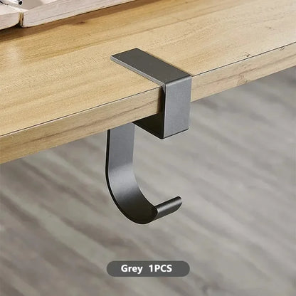 5 Shaped Table Edge Hook Student Desk Side Hanging Bag Removable Office Handbag Holders Table Hooks Office Desk Organizer