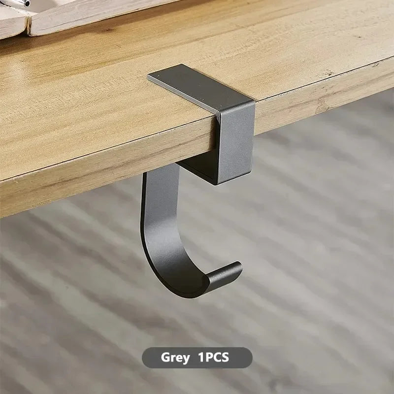 5 Shaped Table Edge Hook Student Desk Side Hanging Bag Removable Office Handbag Holders Table Hooks Office Desk Organizer