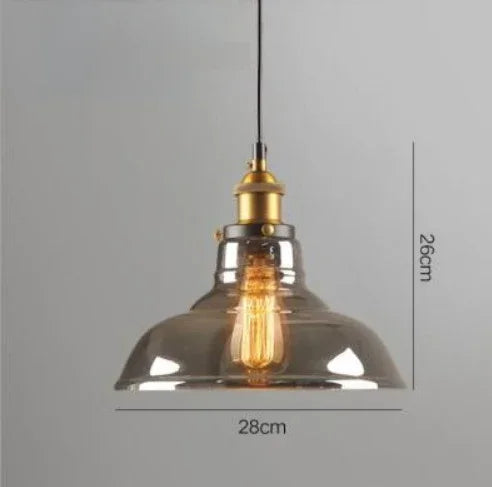 Clear Gray Amber Colour Vintage Pendant Lights Dining Glass Hanging Lamp Russia Loft Luminaire Modern Bedroom Light Fixtures