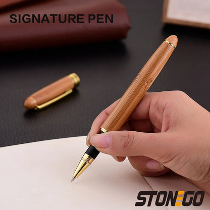 STONEGO Classics Luxury Wooden Fountain Pen/Signature Pen Ink 0.5mm for Gifts Decoration Writing Office Fountain Pen Stationery