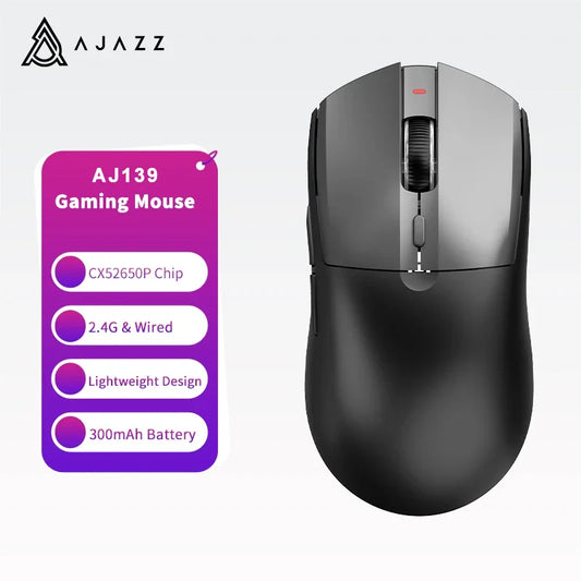 AJAZZ AJ139 Wireless Mouse with Mousepad CX52650P Chip Gaming Chipset 16000DPI Professional Gaming Mouse Mouse Pad for PC Laptop