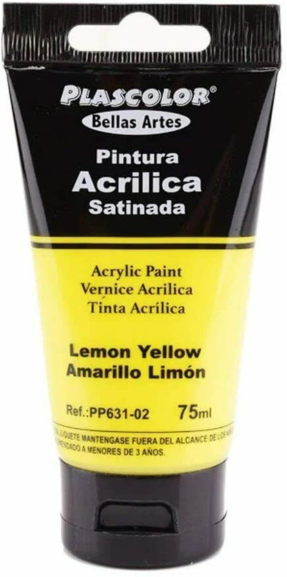 Pinturas Acrílicas para Manualidades y Uso Profesional, Colores, 75ML