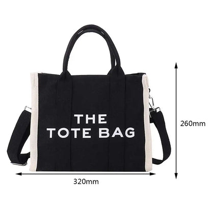 Canvas The Tote Bag Women Luxury Designer Shoulder Bags Black Ladies Crossbody Bags Large White Shopping Bags Pink Purses 2024