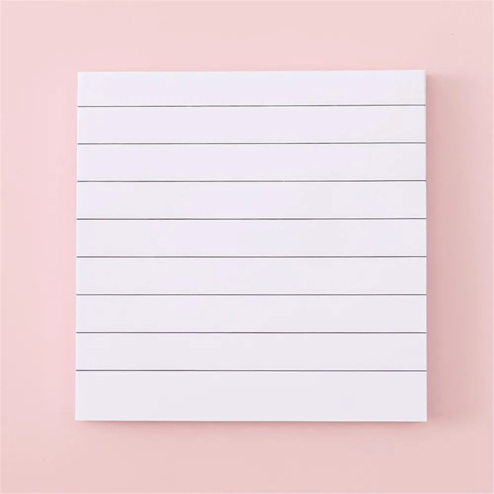 Portable 80 Helaian Grid Kosong Simple Sticky Note Memo Pad untuk Membuat Nota Perancangan Notepad Alat Tulis Peralatan Sekolah 