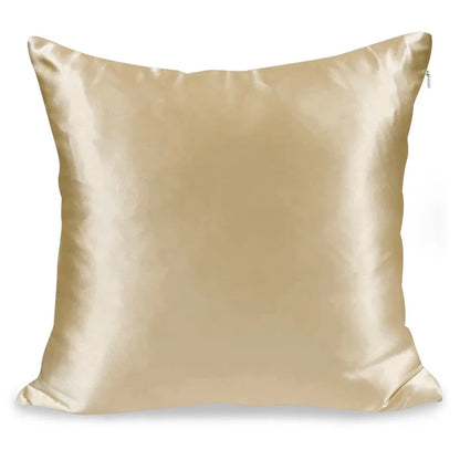 1pc Pillowcase Super Soft Imitated Satin Silk Pillowcase with Zipper for Hair and Skin  Breathable Both Sides Silk Pillow Case