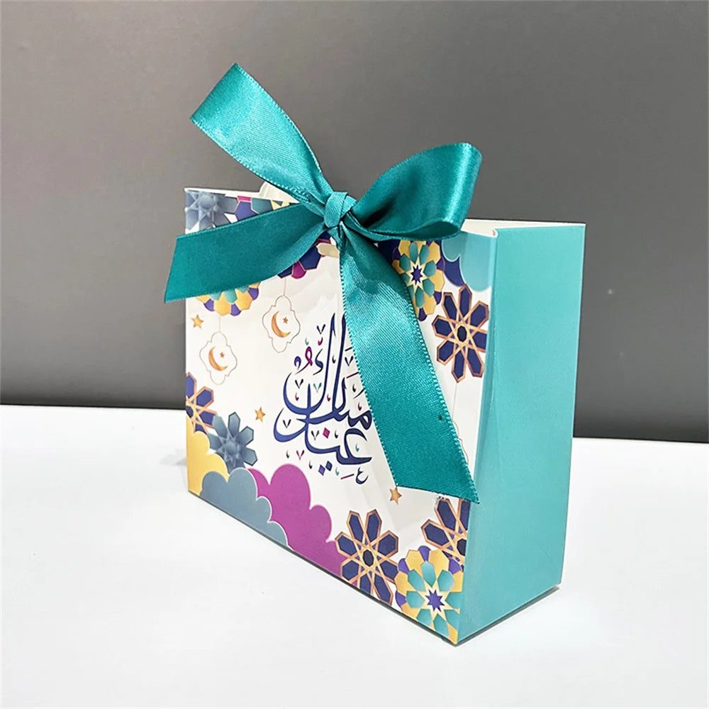 5 Keping Kotak Hadiah Eid Mubarak Kotak Kuki Gula-gula Eid Mubarak Beg Pembungkusan Hadiah Pesta Hari Raya Ramadan Nikmat Hiasan Eid Mubarak 2024 