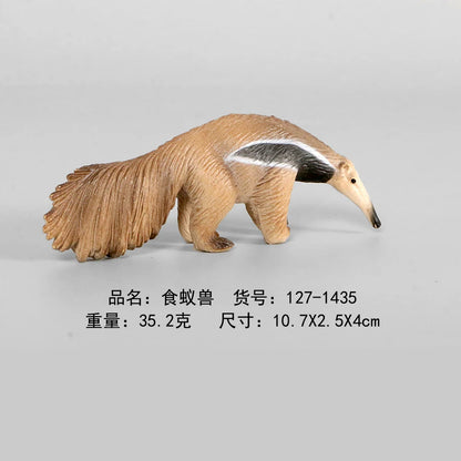 Realistic Wild Animal Models Rare Forest Animal Figurines Action Figure Toys,Malay Tapir,Anteater,Badger Model Educational Toys