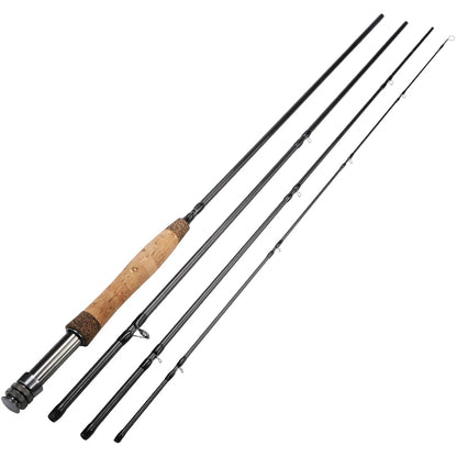 Sougayilang 2.7M UltraLight Fly Fishing Rod 9ft for 5/6wt 4 Sections Freshwater Fly Fishing Rods for Trout Salmon Fishing Tackle