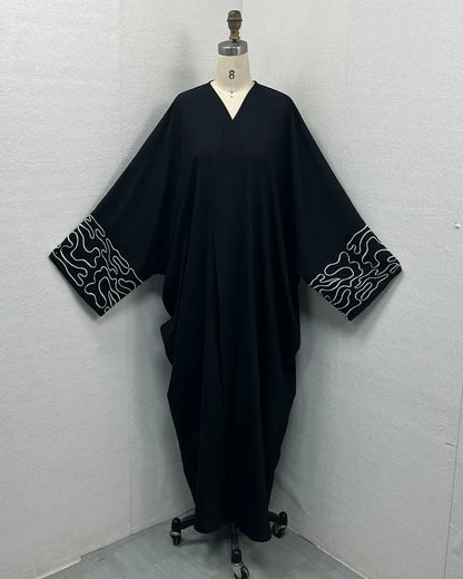 Embroidery Modest Dubai Luxury Abaya Kimono Muslim Gifts Prayer Dress For Muslim Women Kebaya Kaftan Eid Ramadan Robe Clothing