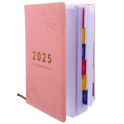 Notepad The Notebook 2025 Schedule Daily Planner Convenient Delicate Journal Diary Monthly Pink Student