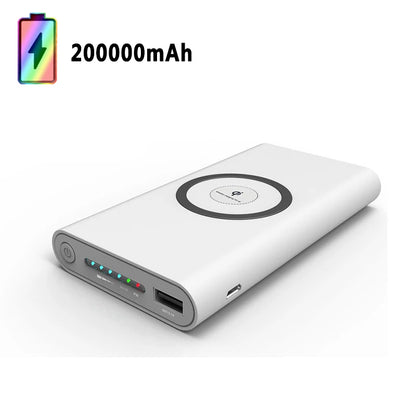 Xiaomi 200000mah Power Bank Ultra-large Capacity Universal Wireless Fast Charging Power Bank Thin For Iphone Huawei Samsung New