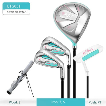 PGM Golf Clubs Set For Women,Stainless Steel/Carbon Shaft Right Hand Golf Training Club,4/9/12pcs Beginners Golf Supplies LTG051