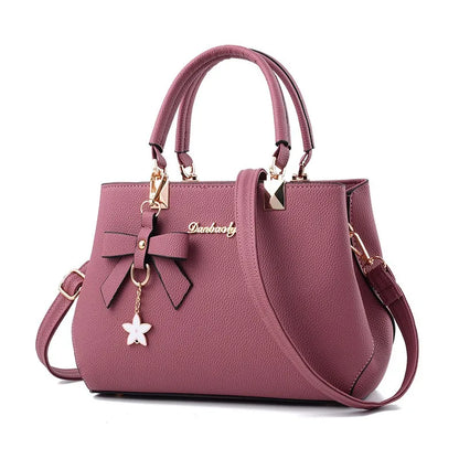 Beg Tangan Elegan Klasik, Beg Satchel Pemegang Atas Wanita, Dompet Crossbody 