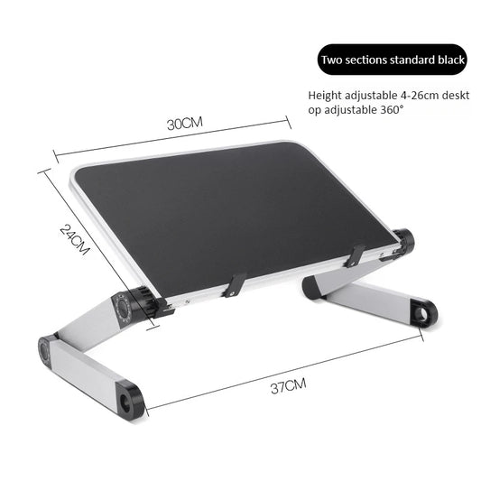 Adjustable Laptop Desk Stand Portable Aluminum Foldable Notebook Table Ergonomic Lapdesk Bed Sofa Table Desk Stand Laptop Holder