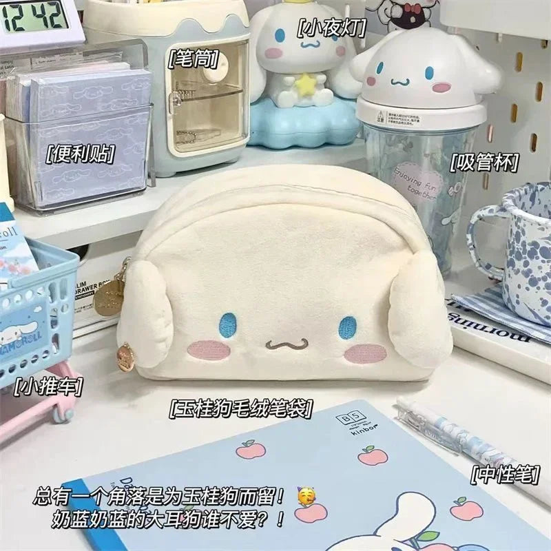 全新 Cinnamoroll 铅笔盒 Sanrio 动漫 My Melody Kuromi 学生文具收纳学校用品 Ins Kawaii 可爱礼物