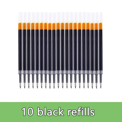 0.5mm Gel Pens Set Black Blue Red Refills Ballpoint Pens Bullet Tip School & Office Supplies Stationery Kawaii Accessories