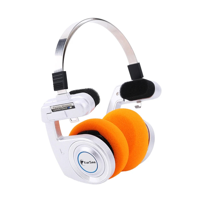 Farsoo new PP wirless headphone over ear bluetooth music portable foldable headset 15 hours play time for phones