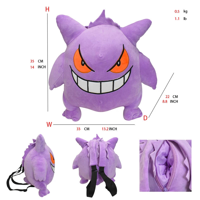 15 Gaya Anime Pokemon Charizard Mimikyu Eevee Snorlax Gengar Mew Mario Koopa Ransel Mainan Boneka Kartun Boneka Peluche 