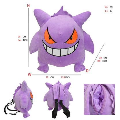 15 Gaya Anime Pokemon Charizard Mimikyu Eevee Snorlax Gengar Mew Mario Koopa Ransel Mainan Boneka Kartun Boneka Peluche 