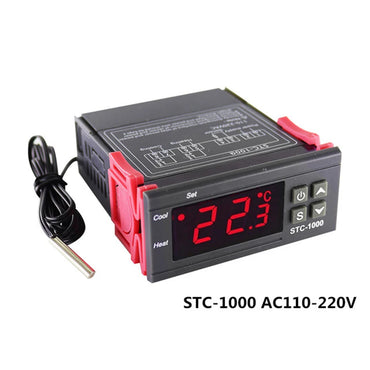 STC-1000 LED Pengawal Suhu Digital Thermostat Thermoregulator Inkubator 12V 24V 110V 220V 