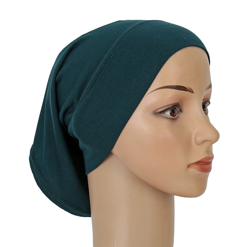 Ramadan Hijab Undercap Head Cover Instant Cotton Bonnet Hijabs for Women Muslim Turbans Inner Cap Turbante Muslim Women Hijab