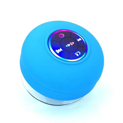 Mini Portable Bluetooth Audio IPX4 Waterproof Led Lights Bathroom Outdoor Large Suction Cup Can Be Adsorbed Wall Speaker